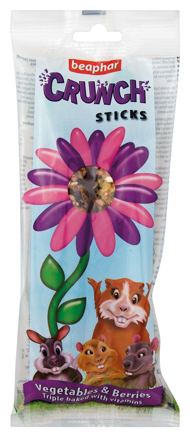 Beaphar Sml Animal Crunch Sticks Vegetables & Berries 2pk | Luxury Home Accessories | Heulog Glow