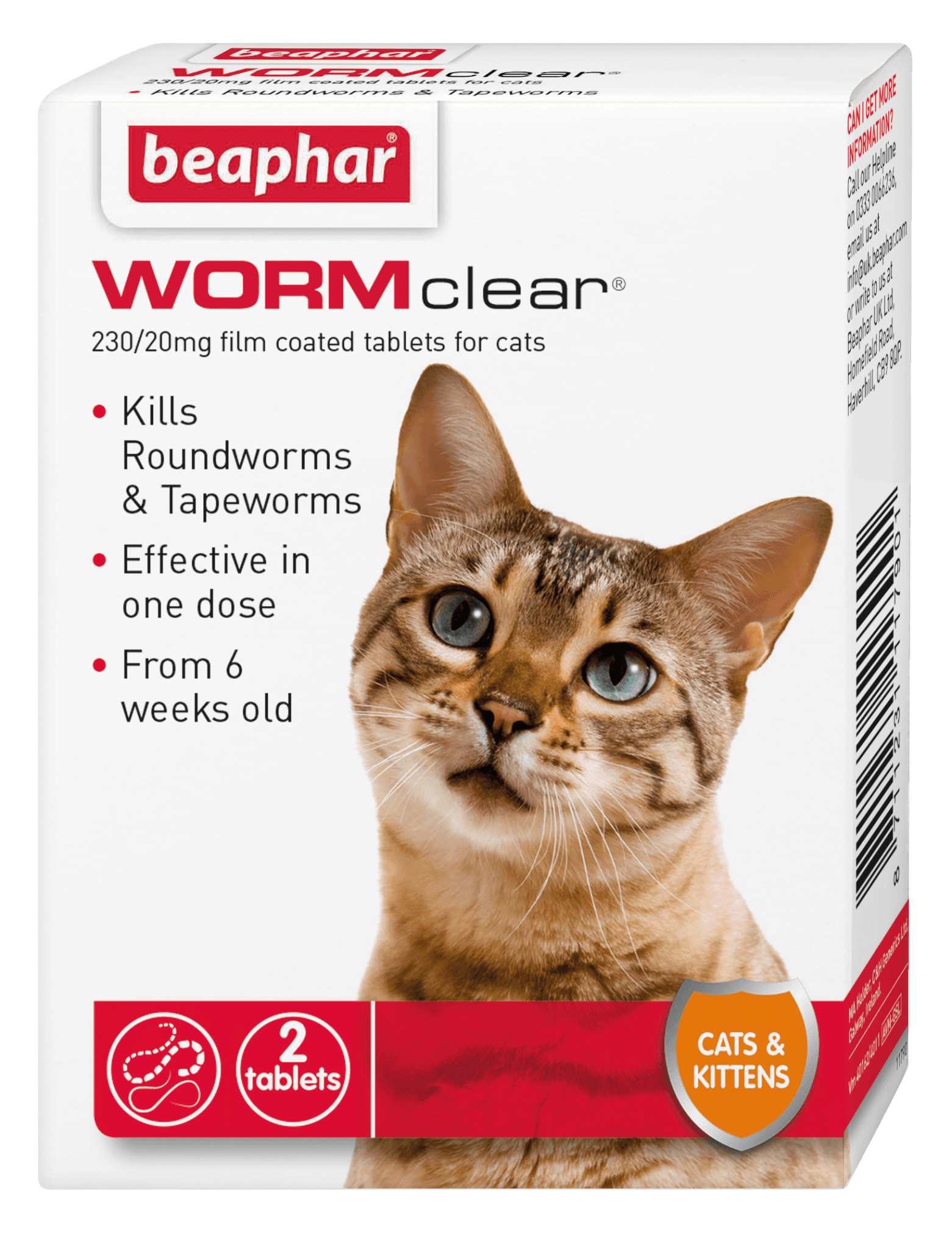 Beaphar WORMclear Cat 2 Tablets x6 | Luxury Home Accessories | Heulog Glow