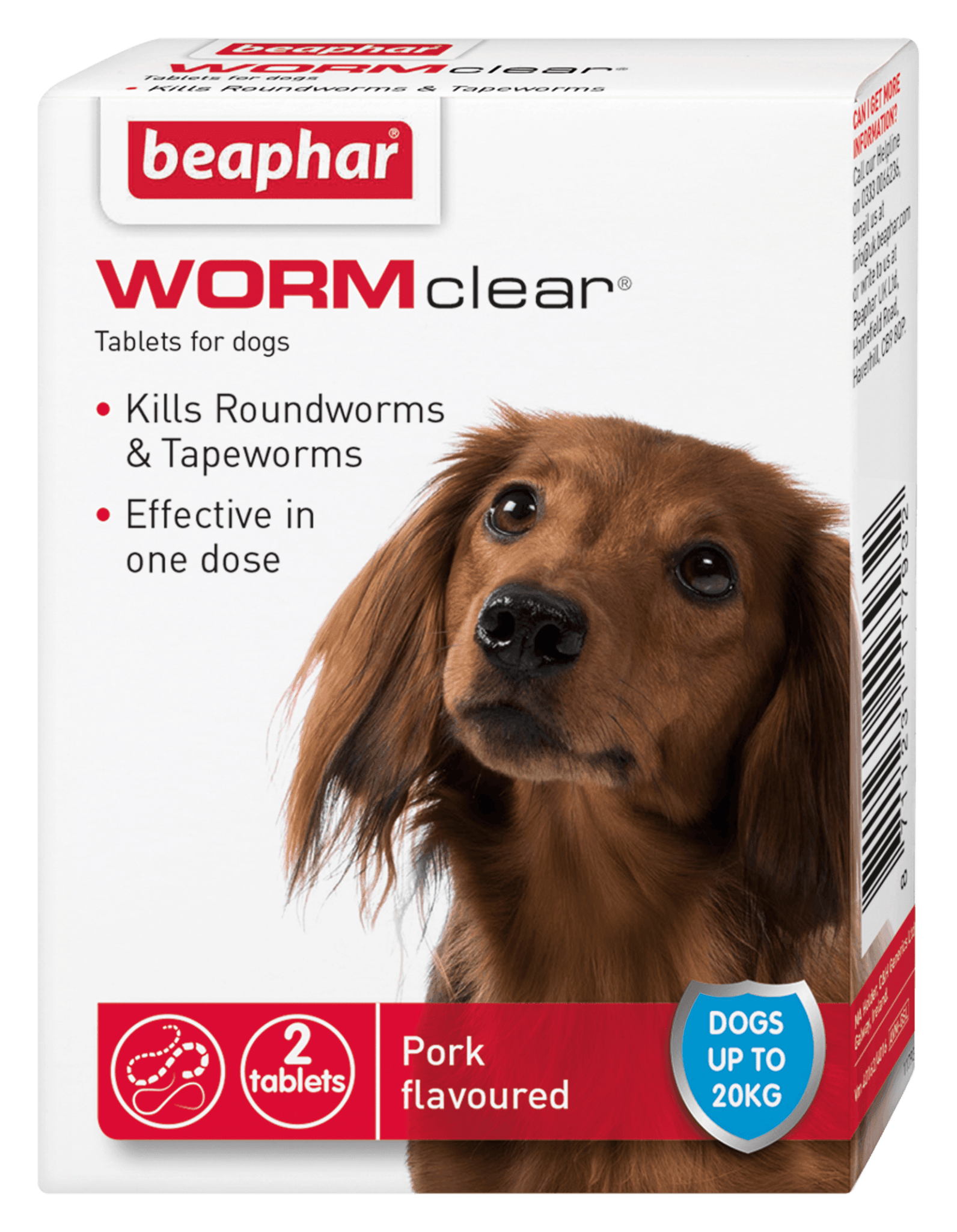 Beaphar WORMclear Dog to 20kg 2 tabs x6 | Luxury Home Accessories | Heulog Glow