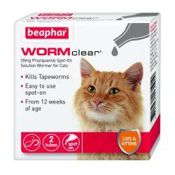 Beaphar WORMclear Spot-On for Cats, 2tmnt | Luxury Home Accessories | Heulog Glow
