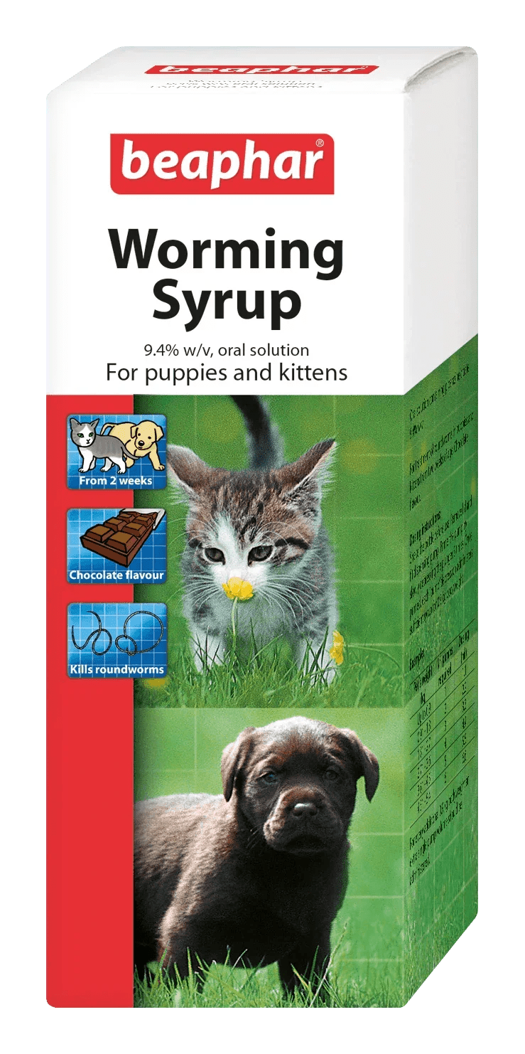 Beaphar Worming Syrup for Puppies & Kittens 45ml | Luxury Home Accessories | Heulog Glow