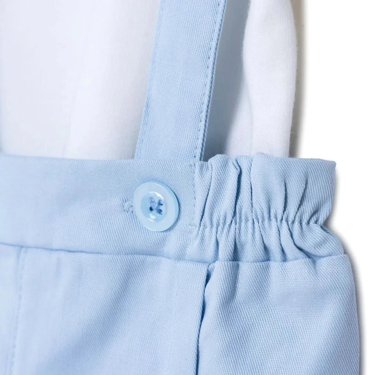 Bebetto Boys Short Dungarees & T-shirt Snap Fastening Little Boss Shirt Collar Short Length Short Sl - Blue | Luxury Home Accessories | Heulog Glow