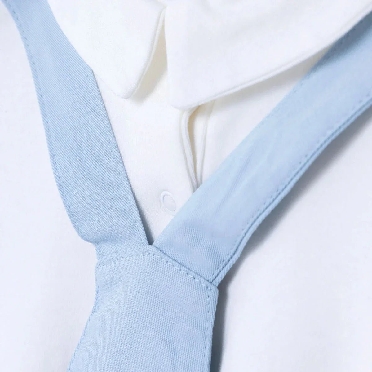Bebetto Boys Short Dungarees & T-shirt Snap Fastening Little Boss Shirt Collar Short Length Short Sl - Blue | Luxury Home Accessories | Heulog Glow