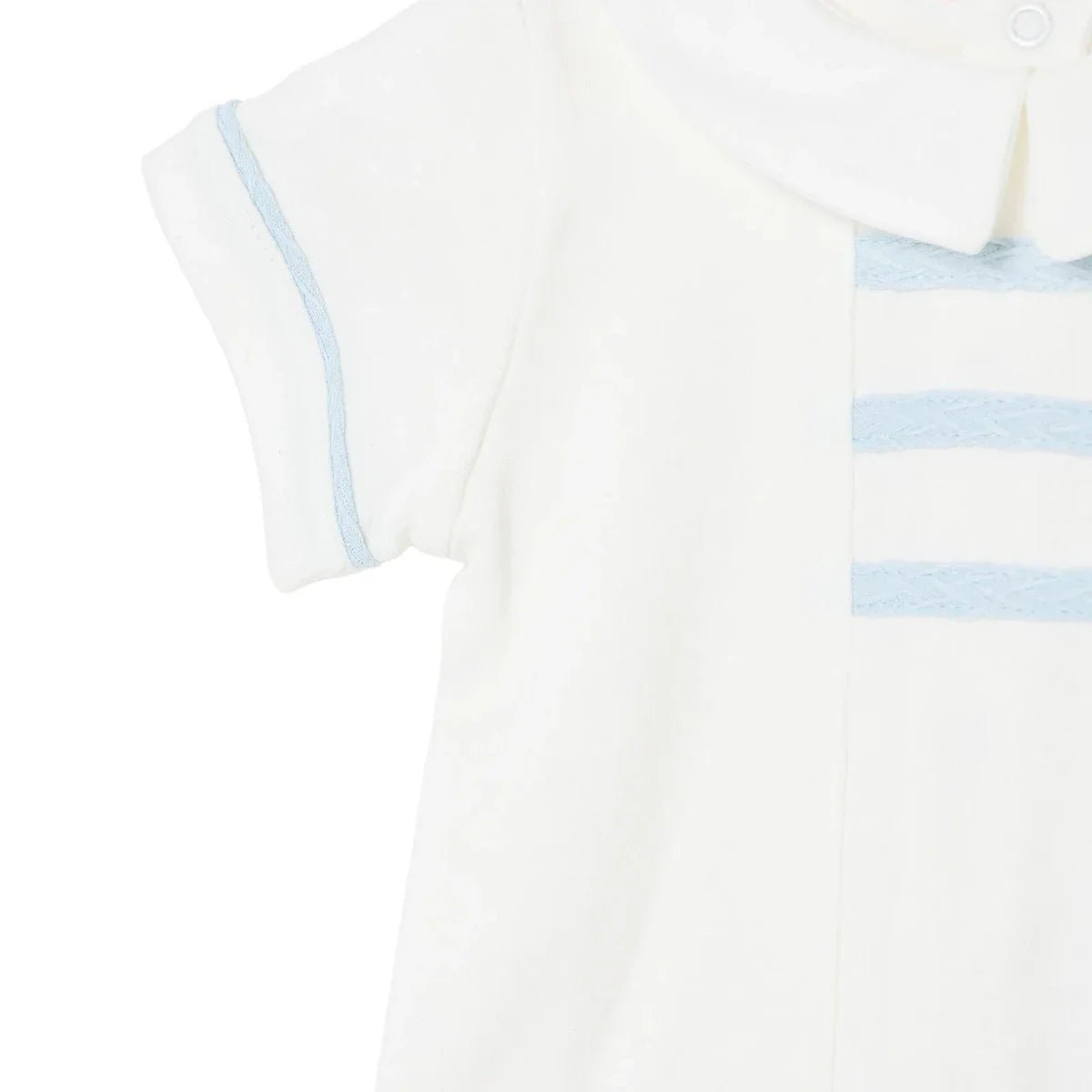 Bebetto Boys T-shirt & Shorts Set Snap Fastening Little Boss Shirt Collar Short Length Short Sleeve - Blue | Luxury Home Accessories | Heulog Glow