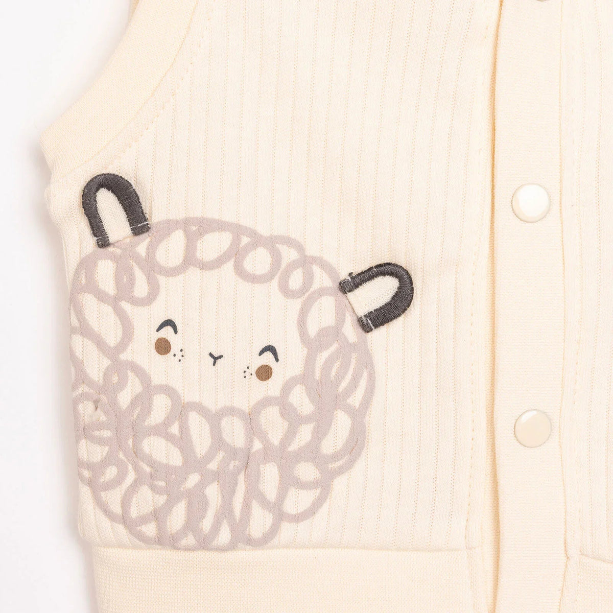Bebetto Newborn Baby Girl Cardigan - Ecru | Luxury Home Accessories | Heulog Glow