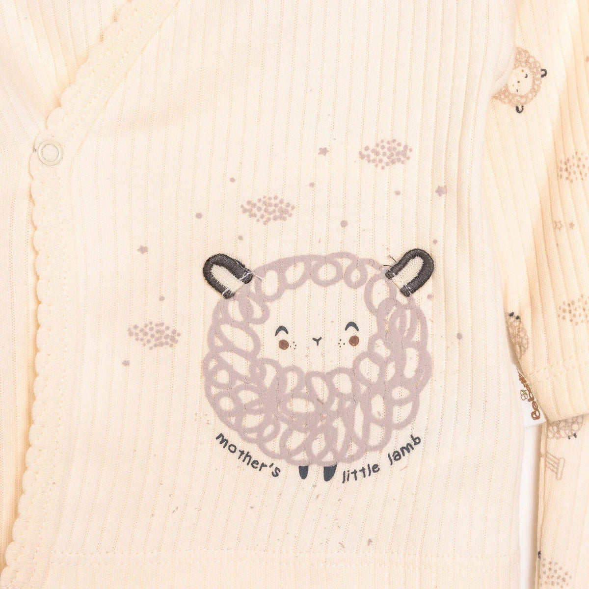 Bebetto Newborn Baby Girl Top-Footed Jumpsuit- Hat - Ecru | Luxury Home Accessories | Heulog Glow