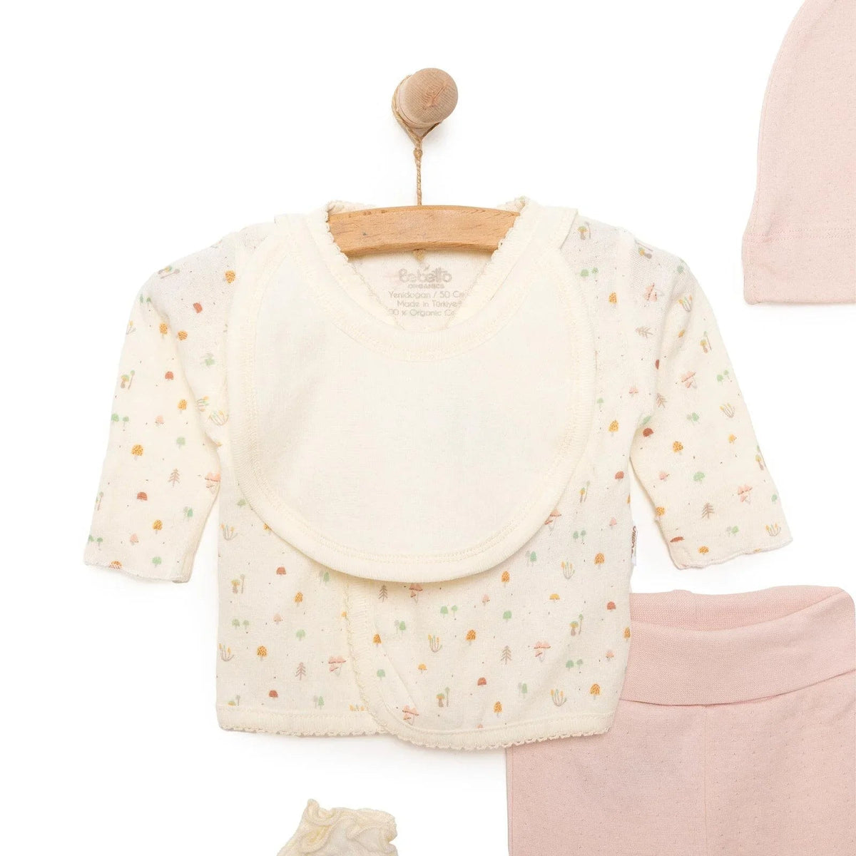 Bebetto Organic My Mushroom Girl 5 Piece Set - Light Rose | Luxury Home Accessories | Heulog Glow