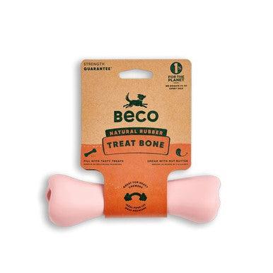 Beco Natural Rubber Chew Bone Pink | Luxury Home Accessories | Heulog Glow