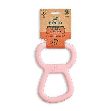 Beco Tugger Natural Rubber Toy Pink | Luxury Home Accessories | Heulog Glow