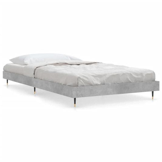 Bed Frame without Mattress Concrete Grey 100x200 cm | Luxury Home Accessories | Heulog Glow