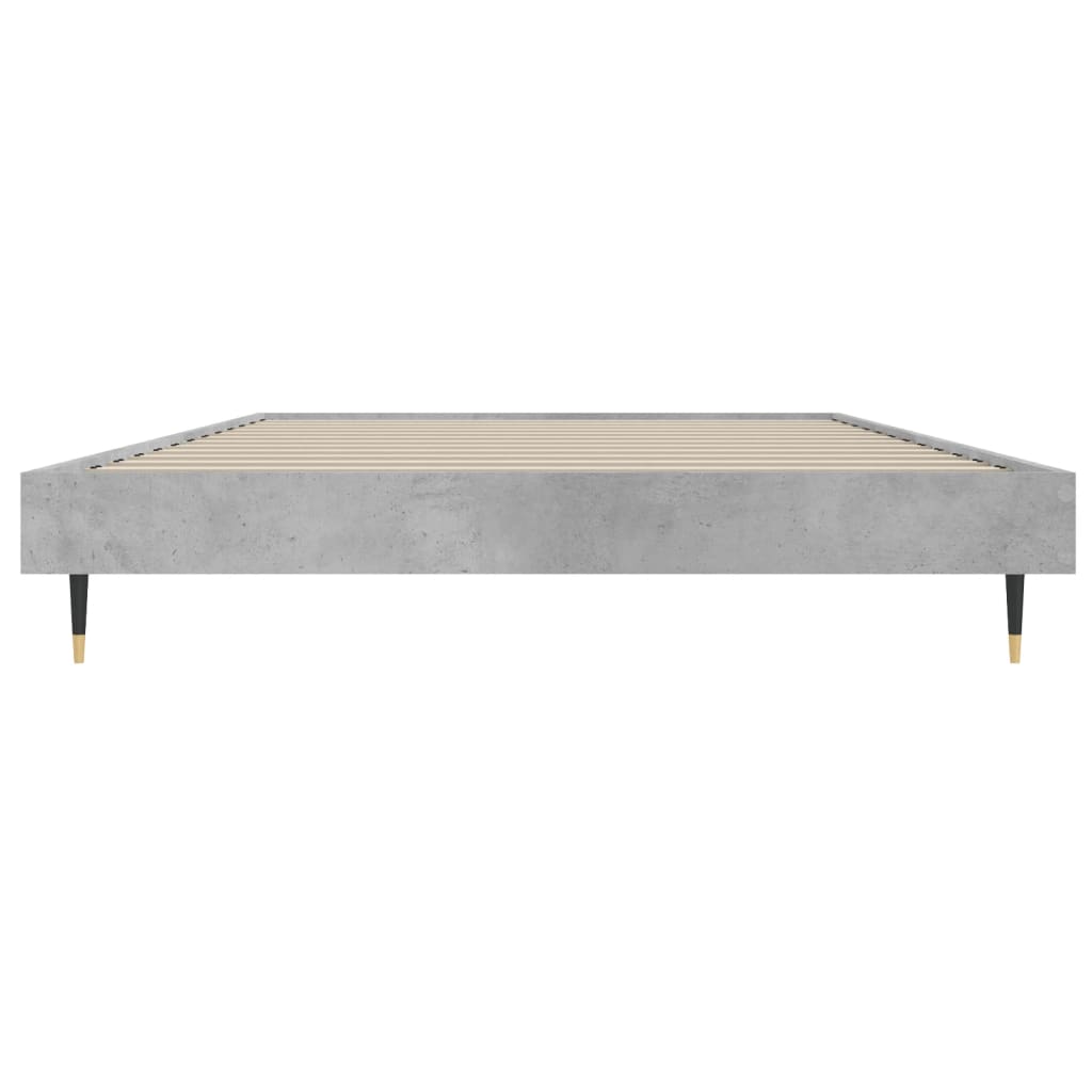 Bed Frame without Mattress Concrete Grey 100x200 cm | Luxury Home Accessories | Heulog Glow