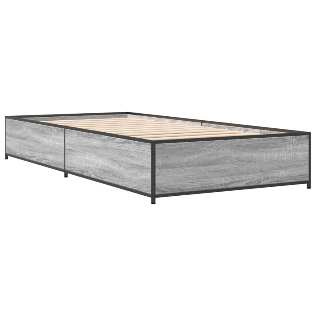 Bed Frame without Mattress Grey Sonoma 90x200 cm | Luxury Home Accessories | Heulog Glow