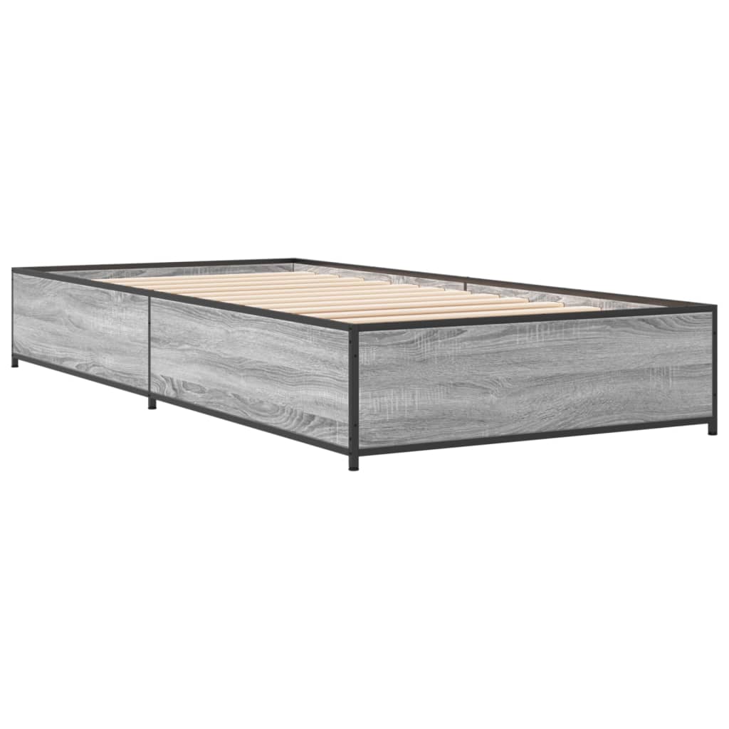 Bed Frame without Mattress Grey Sonoma 90x200 cm | Luxury Home Accessories | Heulog Glow