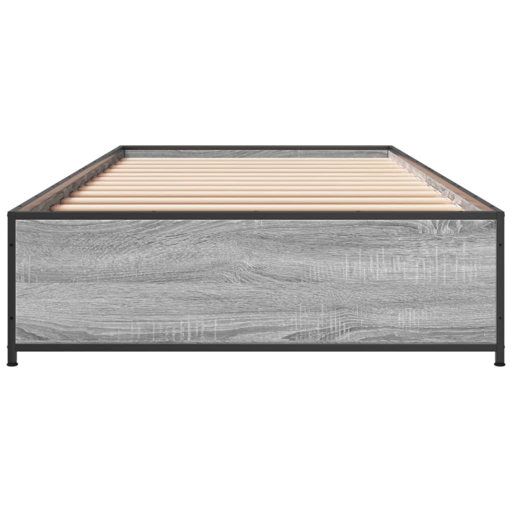 Bed Frame without Mattress Grey Sonoma 90x200 cm | Luxury Home Accessories | Heulog Glow