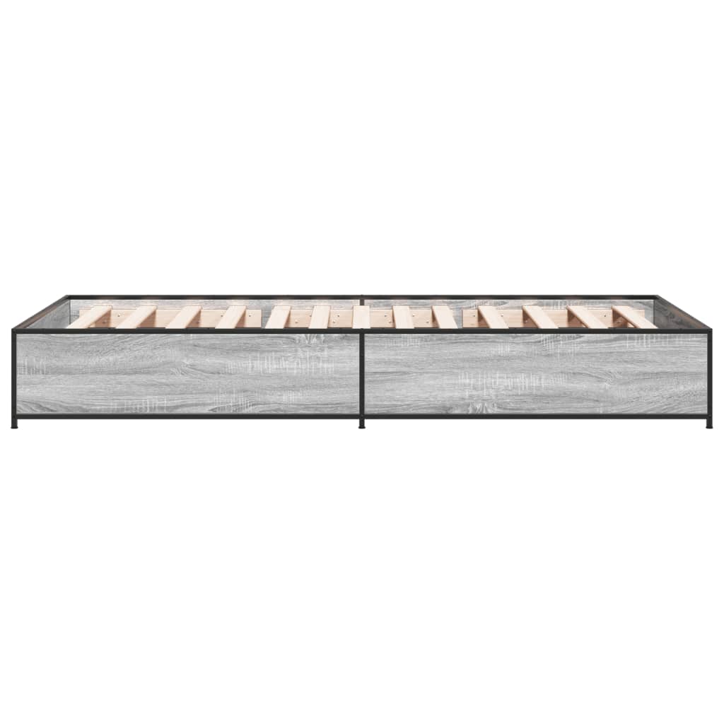 Bed Frame without Mattress Grey Sonoma 90x200 cm | Luxury Home Accessories | Heulog Glow