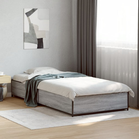 Bed Frame without Mattress Grey Sonoma 90x200 cm | Luxury Home Accessories | Heulog Glow