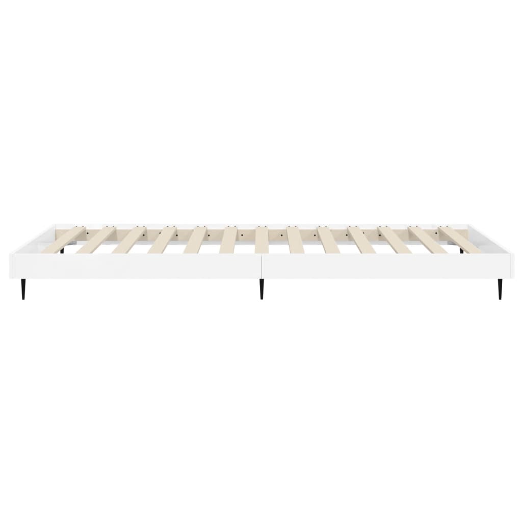 Bed Frame without Mattress High Gloss White 90x200 cm | Luxury Home Accessories | Heulog Glow
