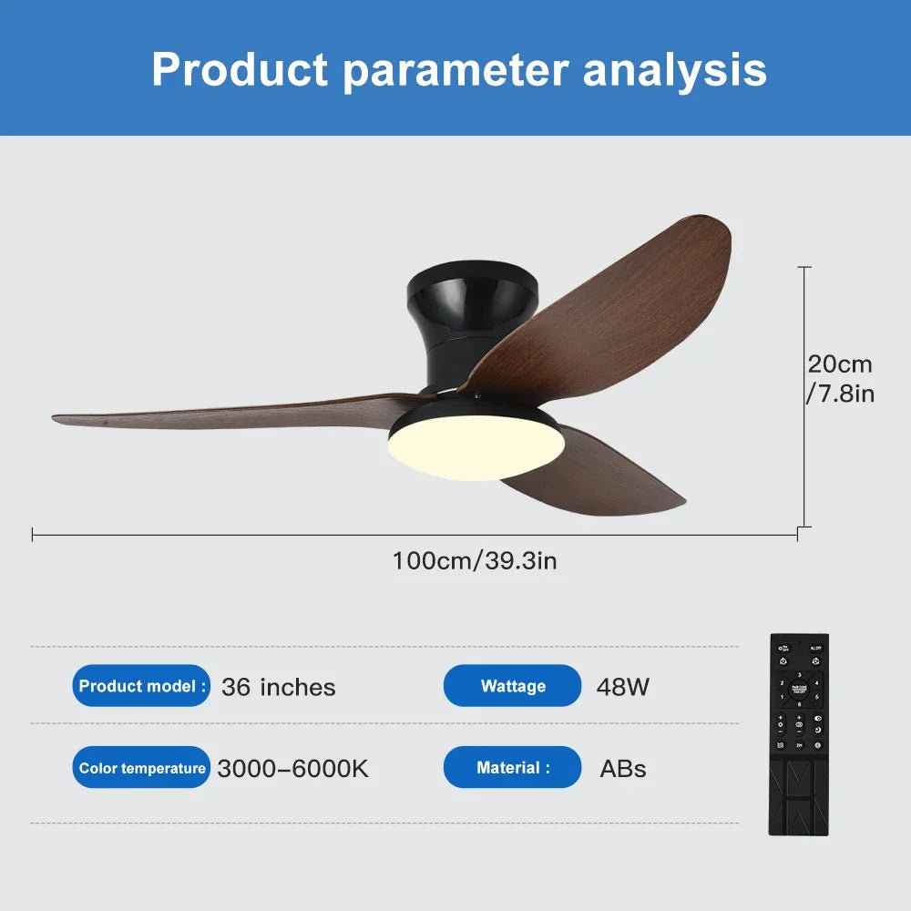 Bedroom Ceiling Fan Light | Luxury Home Accessories | Heulog Glow