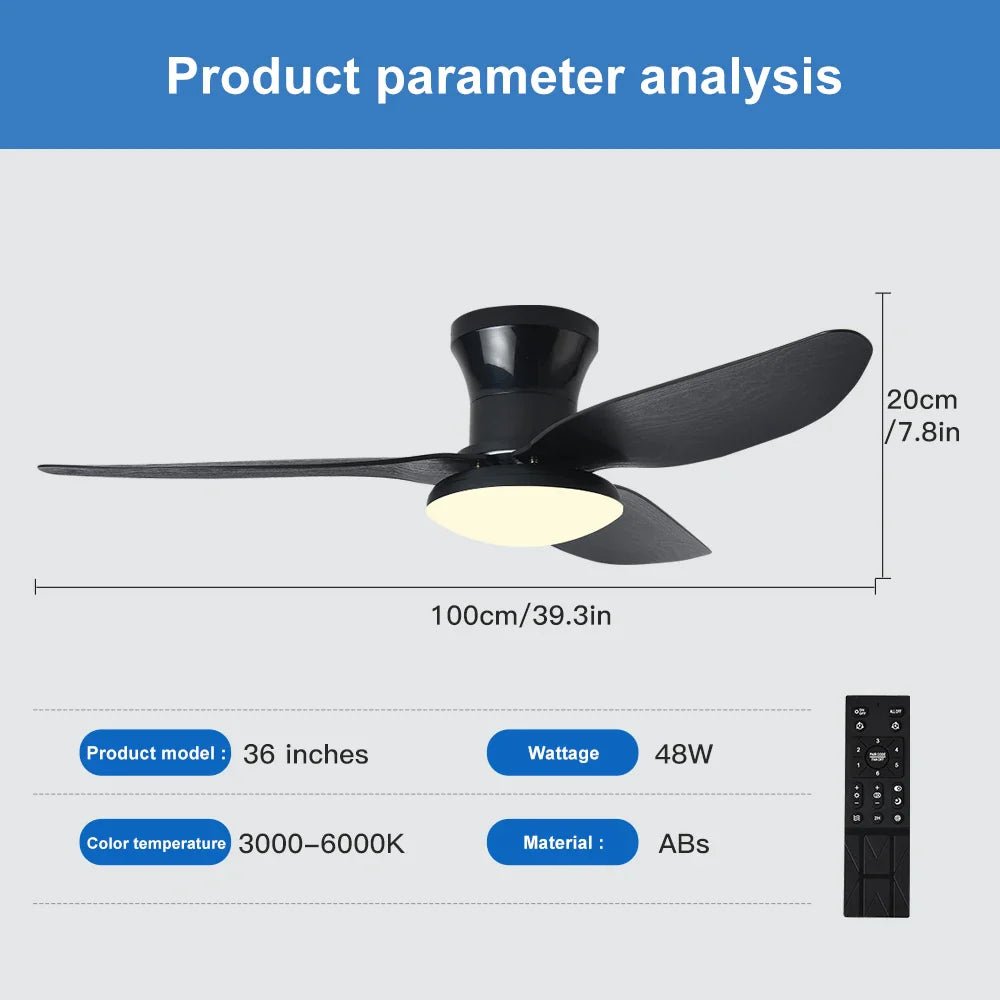 Bedroom Ceiling Fan Light | Luxury Home Accessories | Heulog Glow