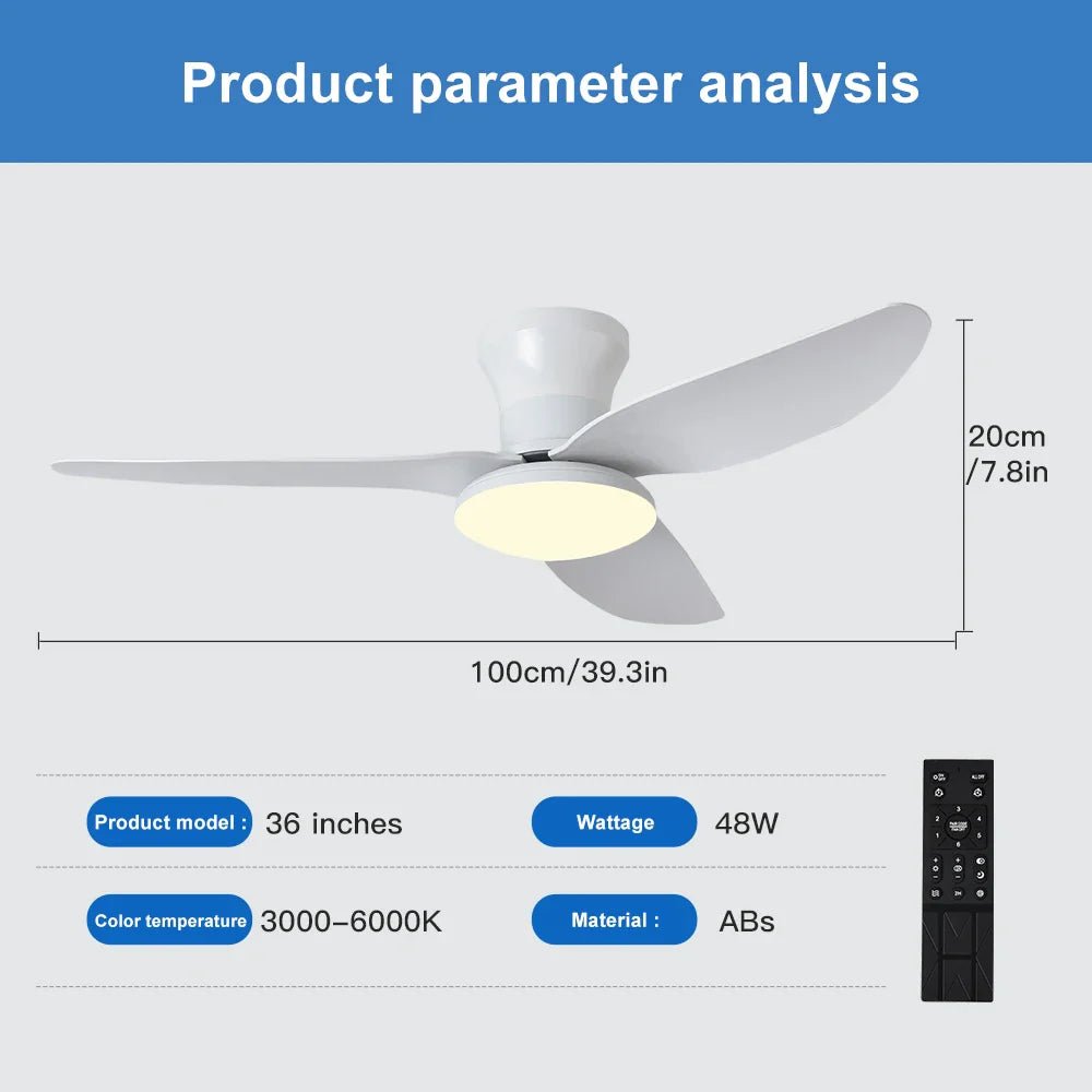 Bedroom Ceiling Fan Light | Luxury Home Accessories | Heulog Glow