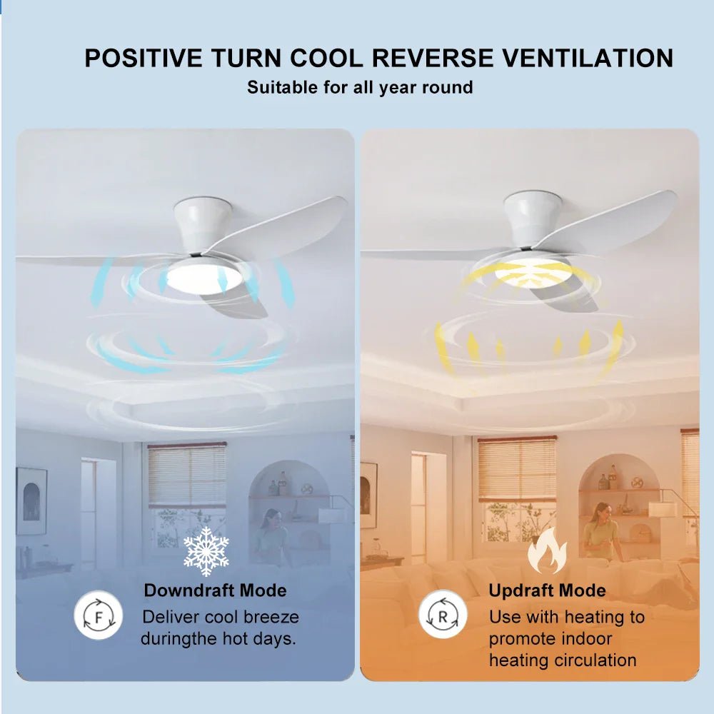 Bedroom Ceiling Fan Light | Luxury Home Accessories | Heulog Glow