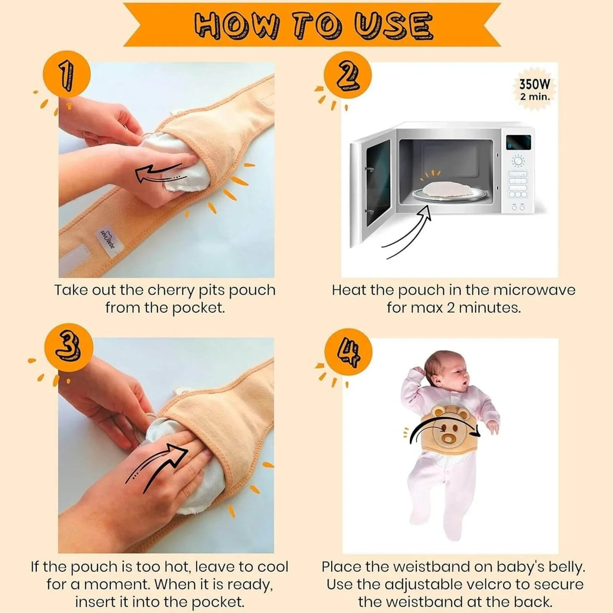 Belly Band for Relieving Gas Pains of the Baby | Luxury Home Accessories | Heulog Glow