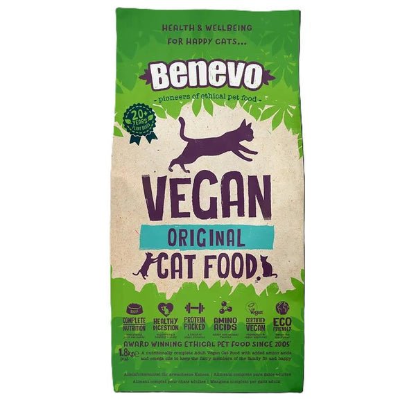 Benevo Original Vegan Cat Food 1.8kg | Luxury Home Accessories | Heulog Glow