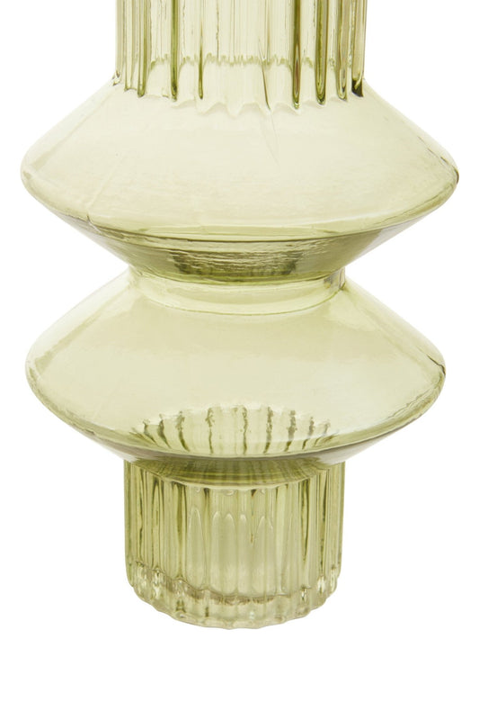 Benka Small Green Glass Vase | Luxury Home Accessories | Heulog Glow