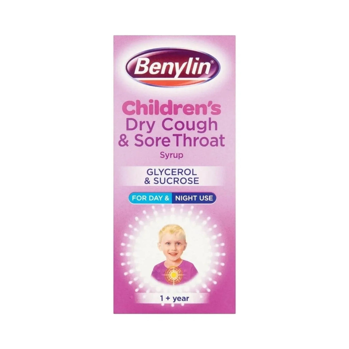 Benylin Children's Dry Cough and Sore Throat Syrup 1+ year 125ml | Luxury Home Accessories | Heulog Glow