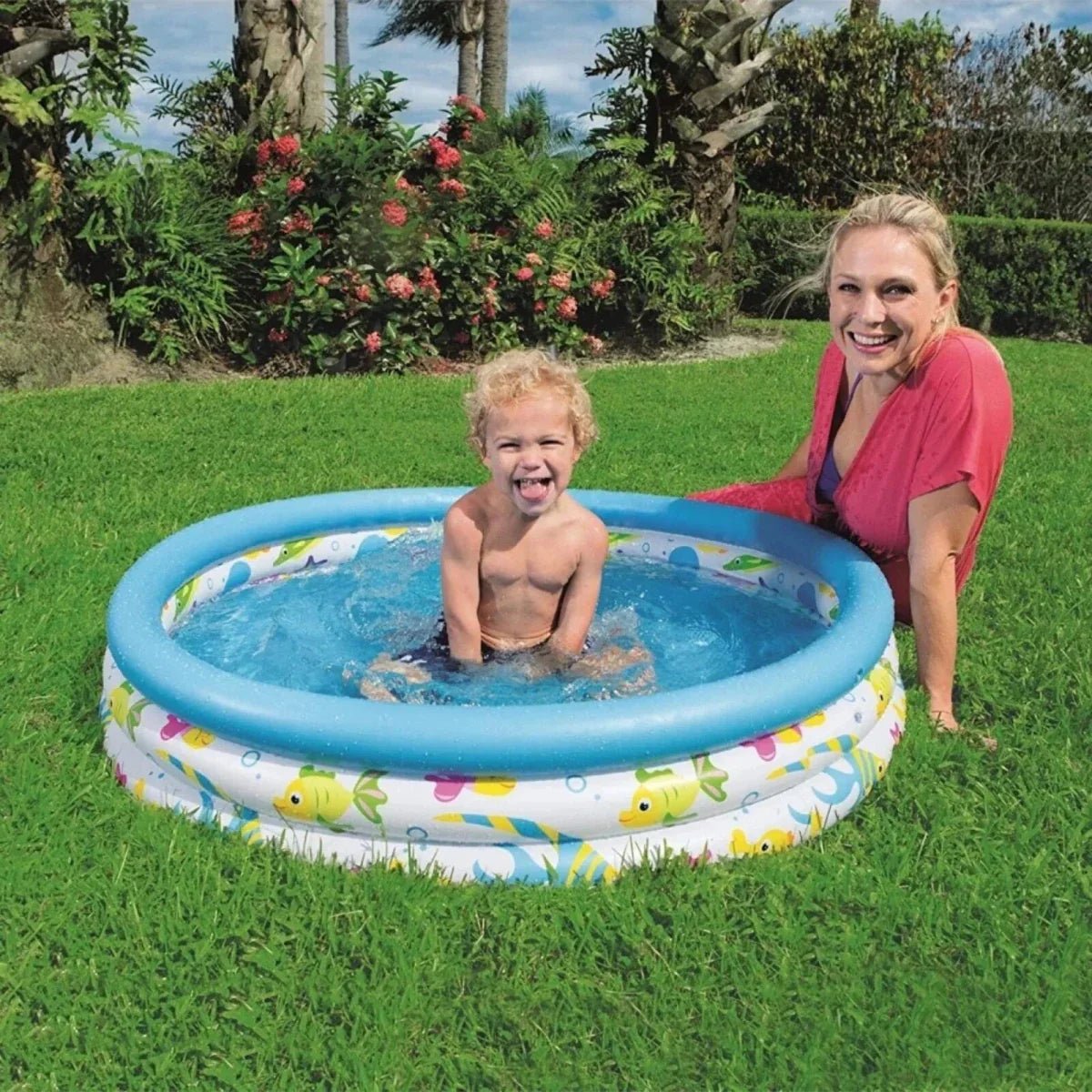 Bestway 40"x10" Coral Kids Pool | Luxury Home Accessories | Heulog Glow