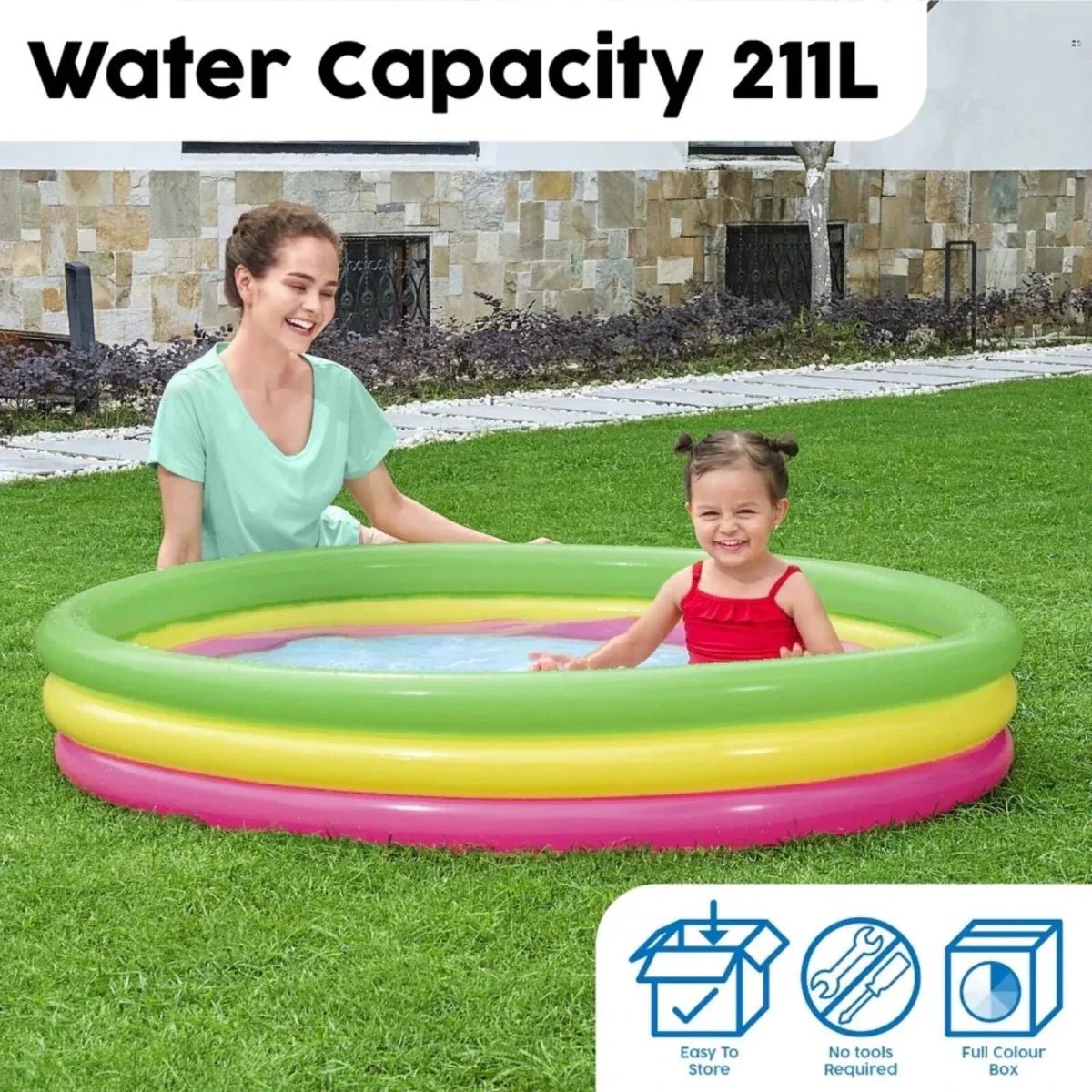 Bestway 60"x12" Summer Pool Set | Luxury Home Accessories | Heulog Glow