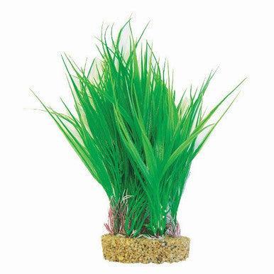 Betta 10Inch Green Plastic Plant With Sand Base | Luxury Home Accessories | Heulog Glow