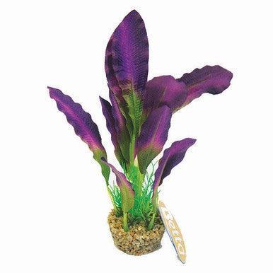 Betta 8Inch Purple Silk Plant With Sand Base | Luxury Home Accessories | Heulog Glow