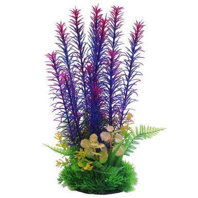 Betta 9Inch Purple and Pink Combi Plastic Plant | Luxury Home Accessories | Heulog Glow