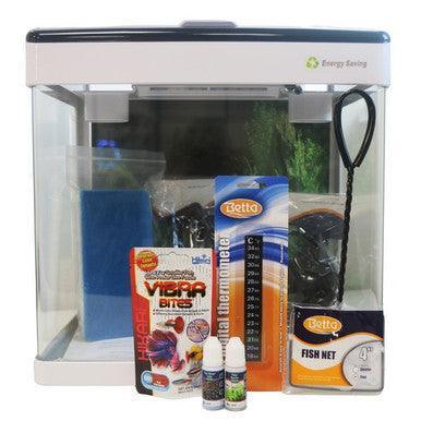 Betta Lifespace H5 Aquarium Starter Kit White With Black Edge 32L | Luxury Home Accessories | Heulog Glow