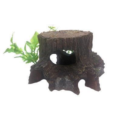 Betta Medium Tree Stump & Plants | Luxury Home Accessories | Heulog Glow