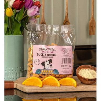 Betty Millers Grain Free Duck and Orange Bones 400g | Luxury Home Accessories | Heulog Glow