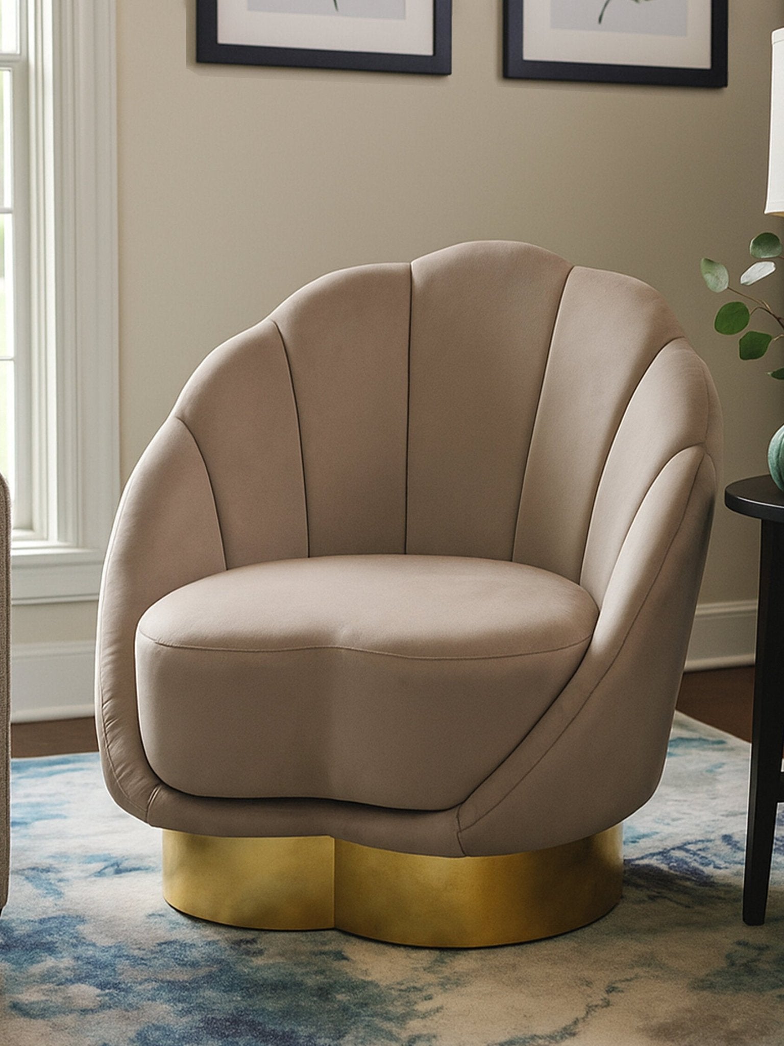 Biarritz Mink Velvet Chair | Luxury Home Accessories | Heulog Glow