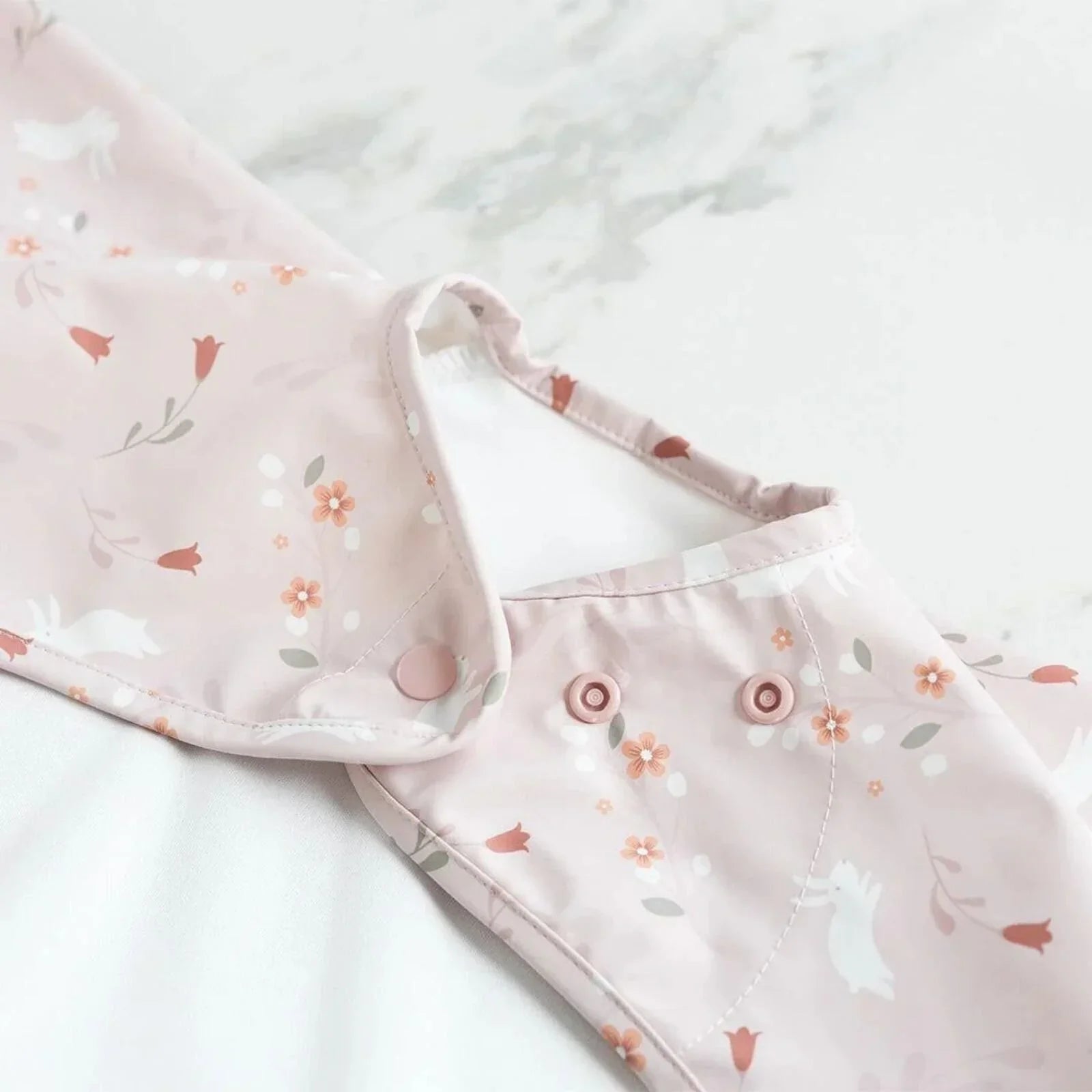 Bibado Coverall Weaning Bib - Botanical Bunnies | Luxury Home Accessories | Heulog Glow