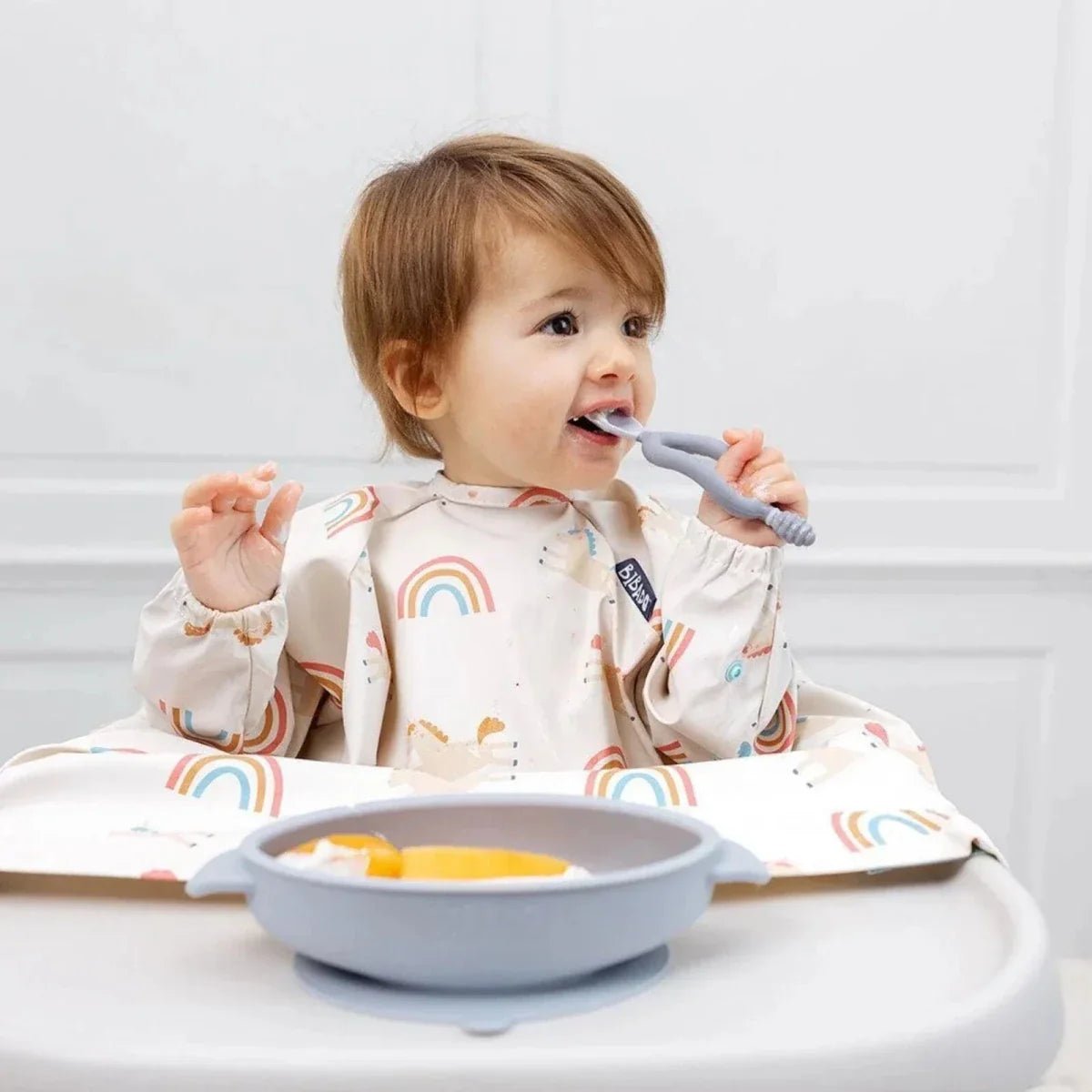 Bibado Long Sleeve Coverall Weaning Bib - Fairytale Foodies | Luxury Home Accessories | Heulog Glow