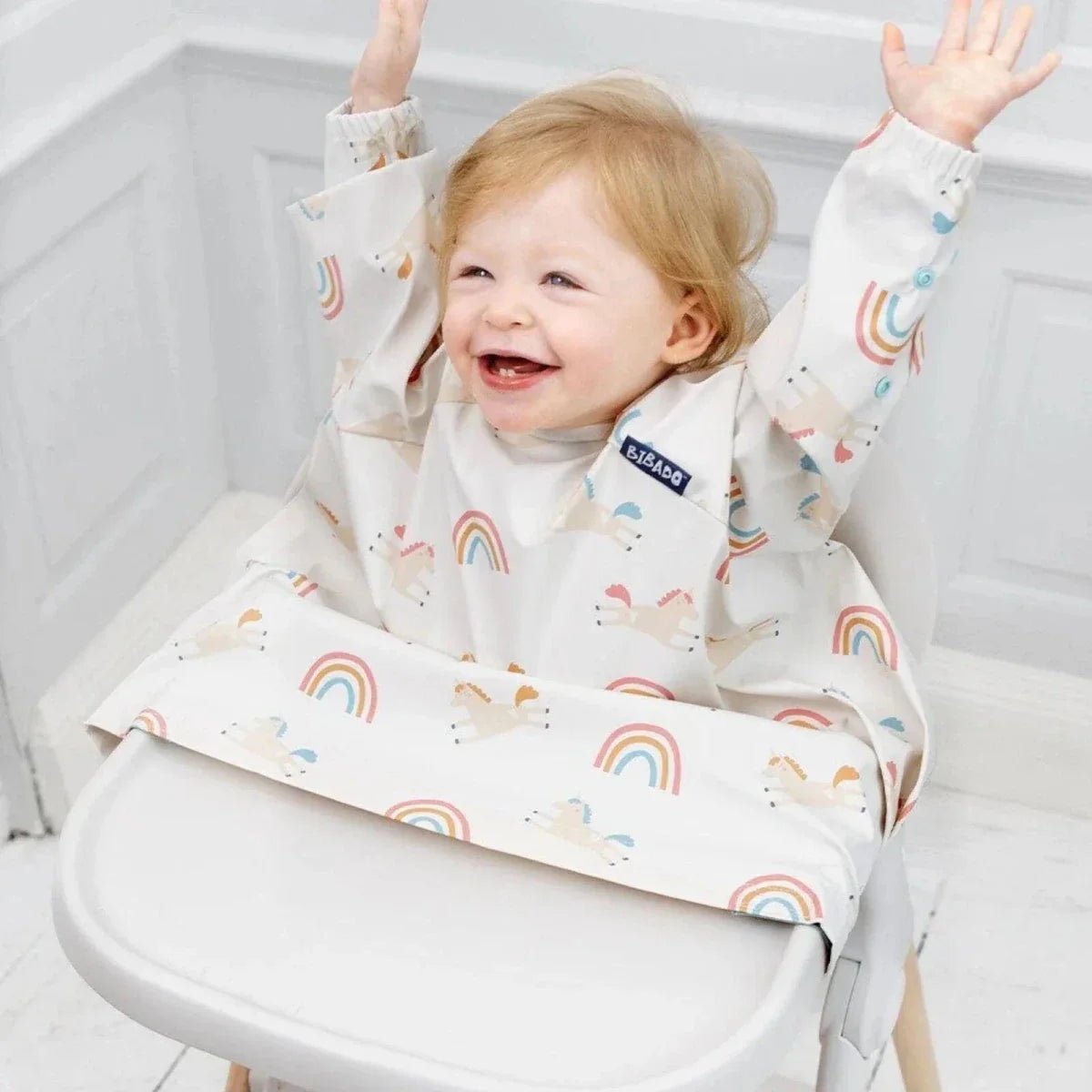 Bibado Long Sleeve Coverall Weaning Bib - Fairytale Foodies | Luxury Home Accessories | Heulog Glow