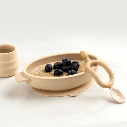 Bibado Silicone Suction Bowl - Fawn | Luxury Home Accessories | Heulog Glow