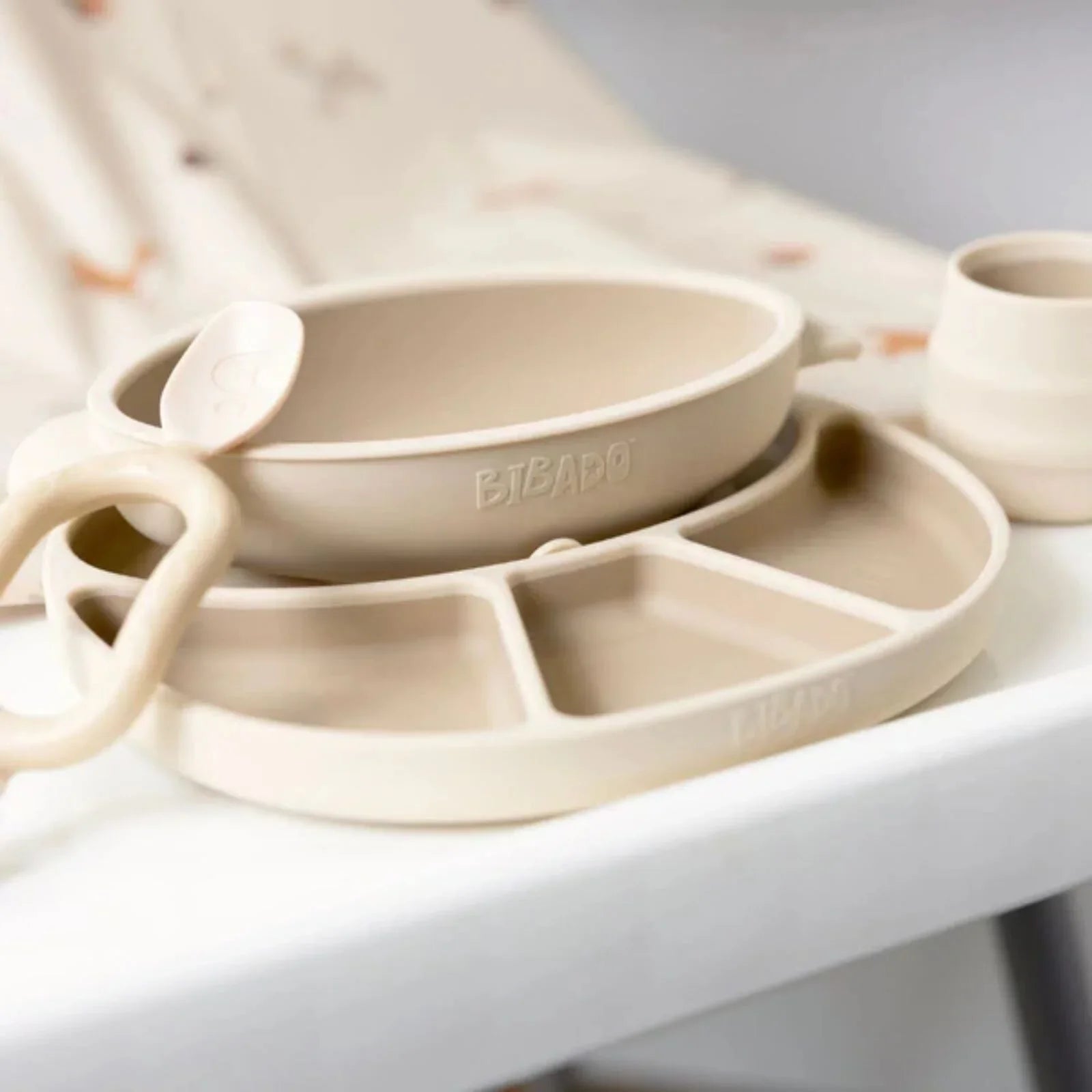 Bibado Silicone Suction Divider Plate - Fawn | Luxury Home Accessories | Heulog Glow