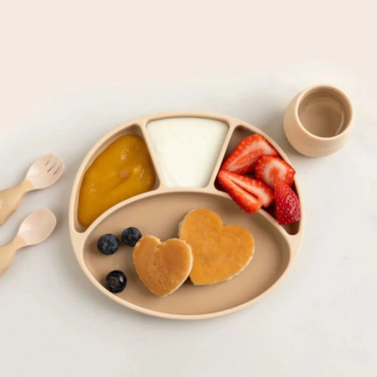 Bibado Silicone Suction Divider Plate - Fawn | Luxury Home Accessories | Heulog Glow