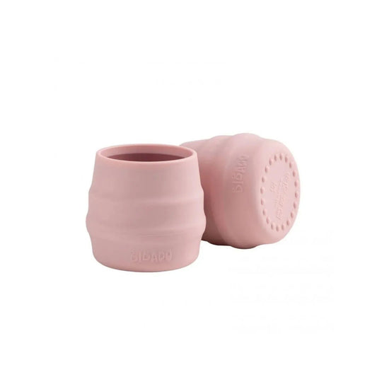 Bibado Sippit Silicone Open Training Cup 6+ months Pack of 2 - Blush | Luxury Home Accessories | Heulog Glow
