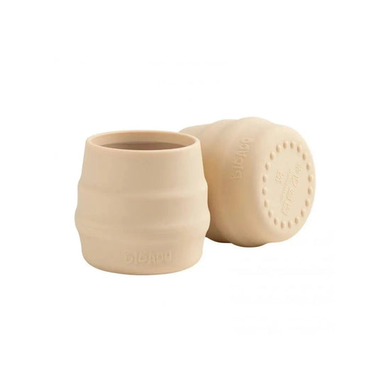 Bibado Sippit Silicone Open Training Cup 6+ months Pack of 2 - Fawn | Luxury Home Accessories | Heulog Glow