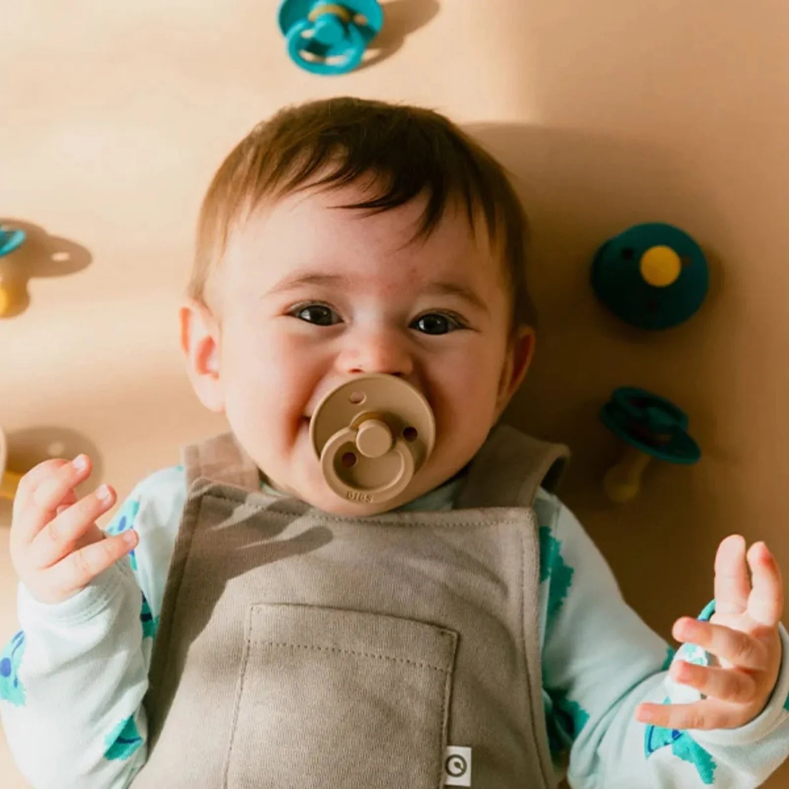BIBS Colour Latex Soothers 6+ months Pack of 2 - Vanilla & Blush | Luxury Home Accessories | Heulog Glow