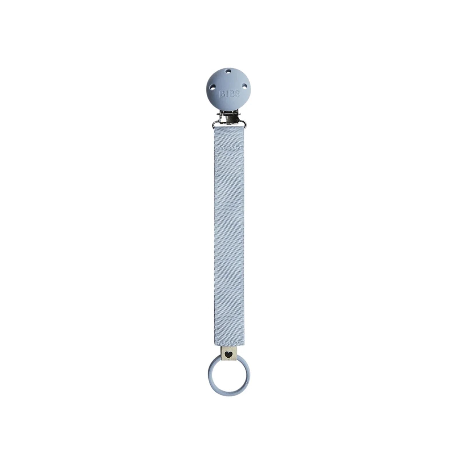 BIBS Soother Clip Ribbon - Dusty Blue | Luxury Home Accessories | Heulog Glow
