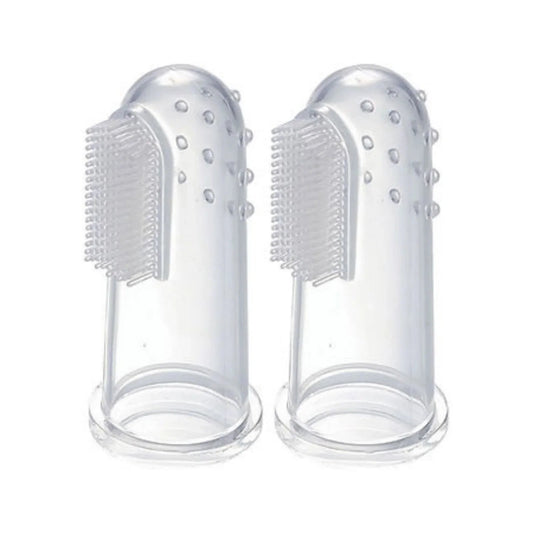 Bickiepegs Finger Toothbrush and Gum Massager from Birth Pack of 2 | Luxury Home Accessories | Heulog Glow