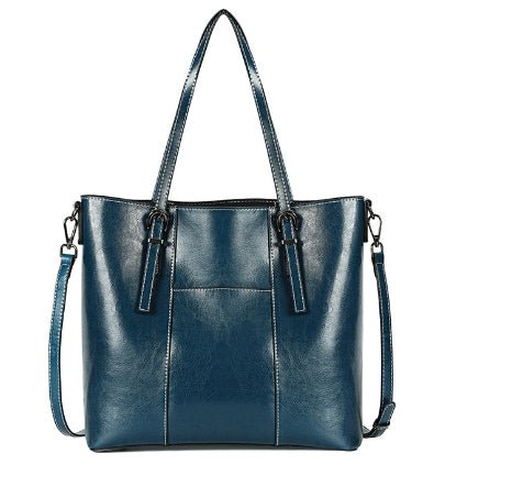 Big Bag Genuine Leather Capacity Cowhide Messenger Bag Female Hand-held Tote | Luxury Home Accessories | Heulog Glow